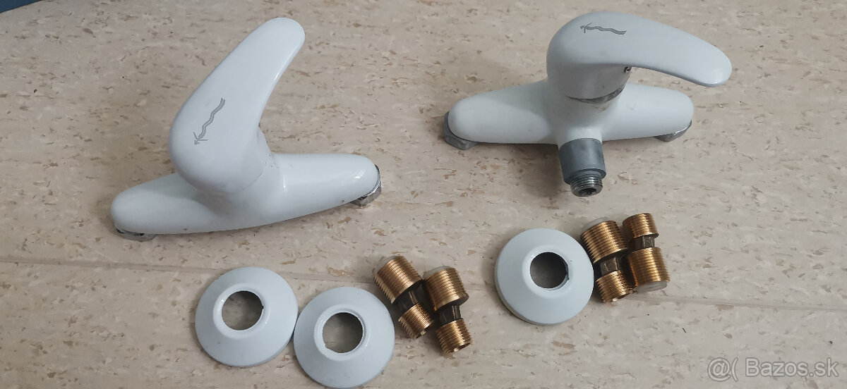 2ks sprchove baterie biele