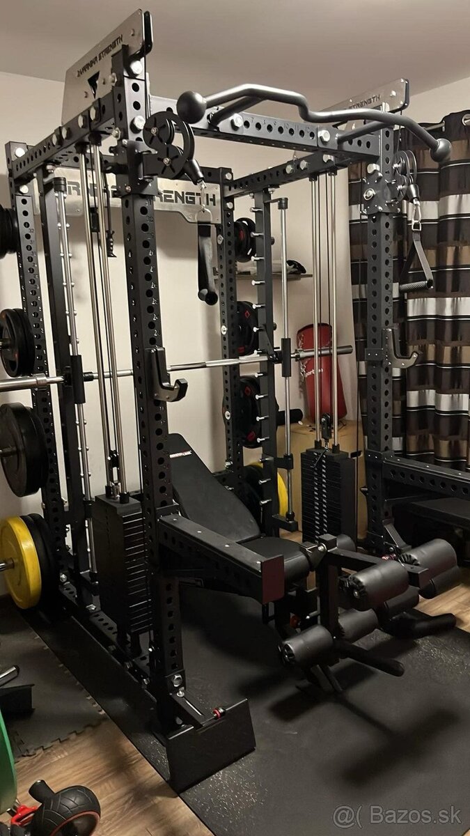 HALF RACK,vrchna ,spodná, protismerné kladky, multipress