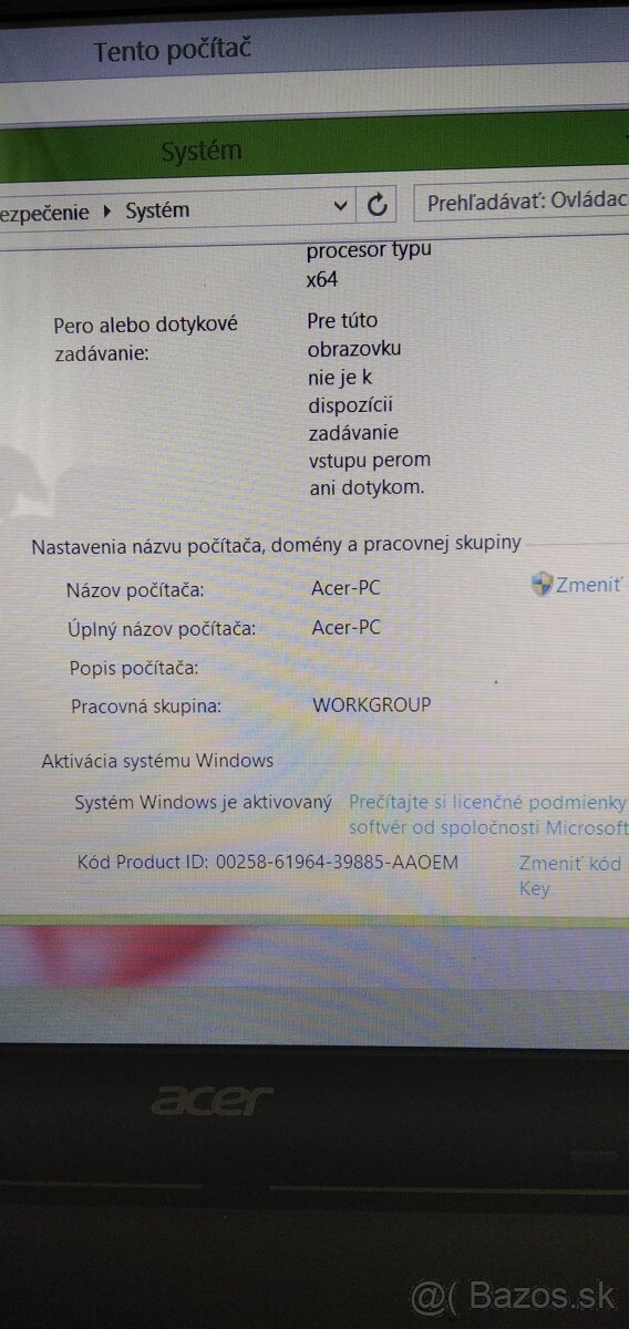 Notebook ACER ES1- 531 C9D9