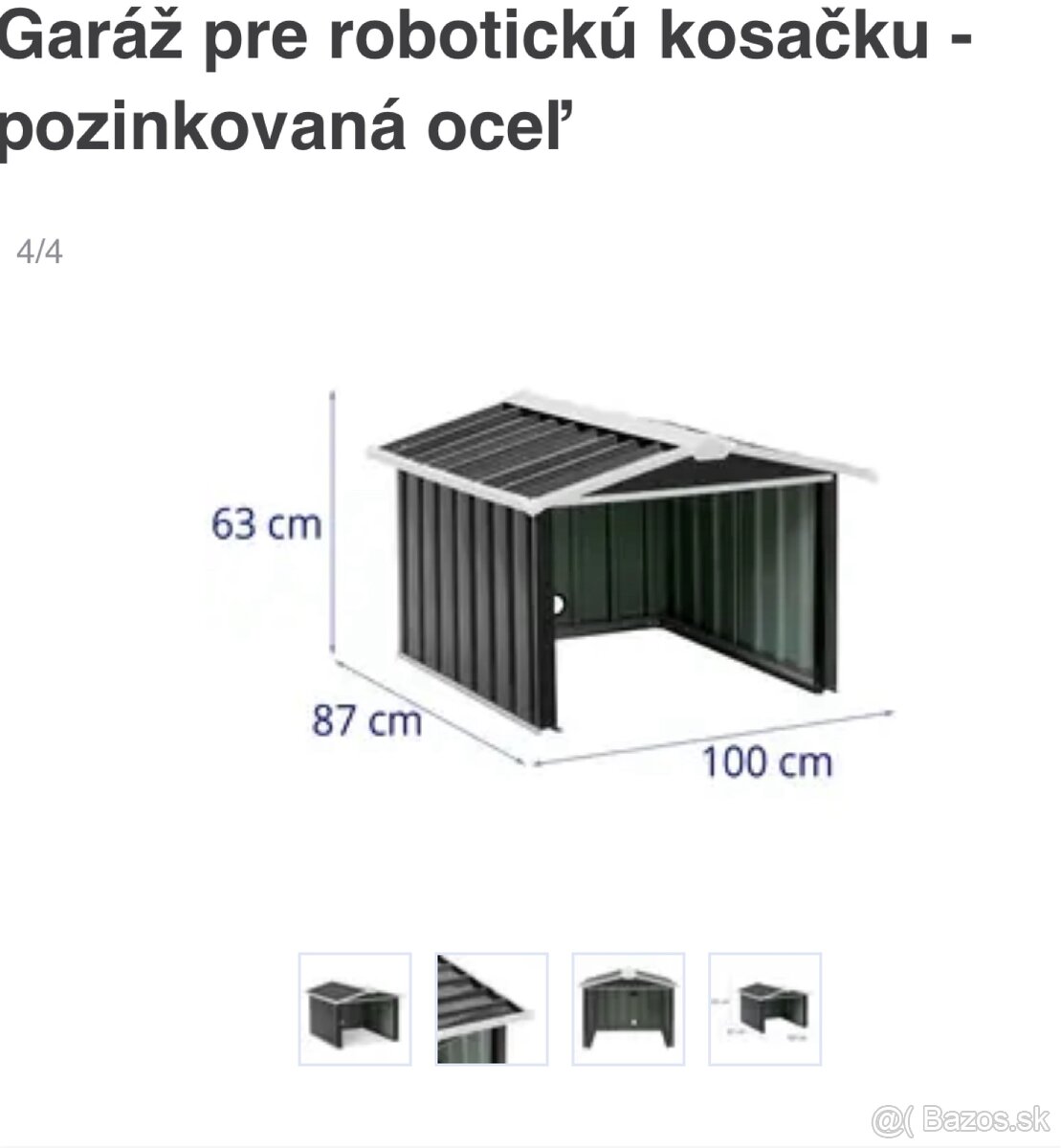 Garaz pre roboticku kosacku