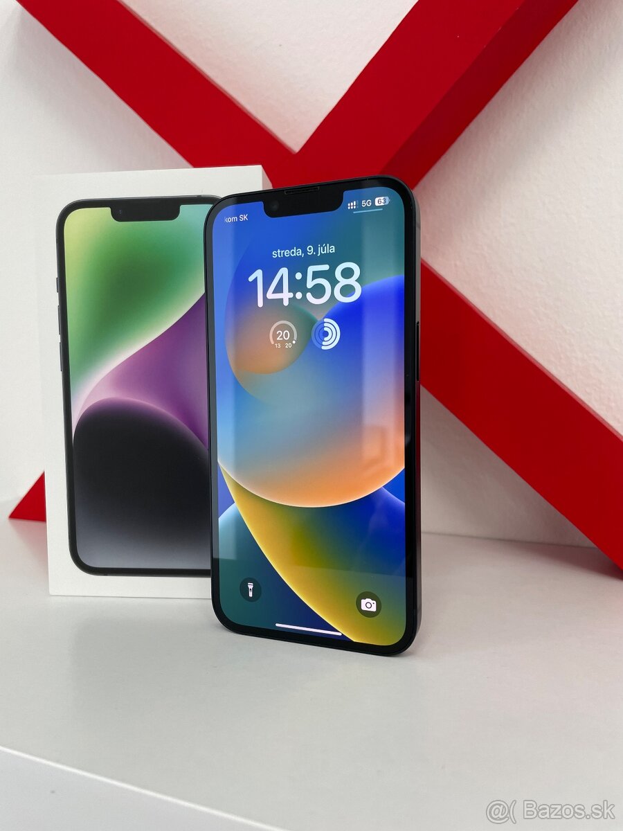 iPhone 14 128GB - ZÁRUKA 12 Mesiacov - 100% batéria