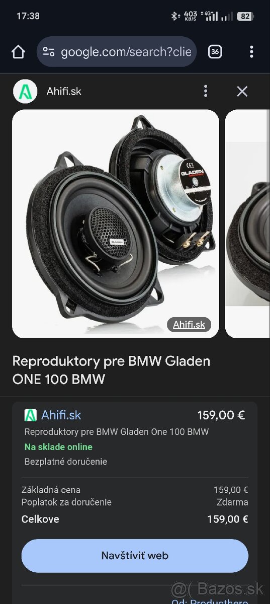 Gladen 100 bmw upgrade repraky