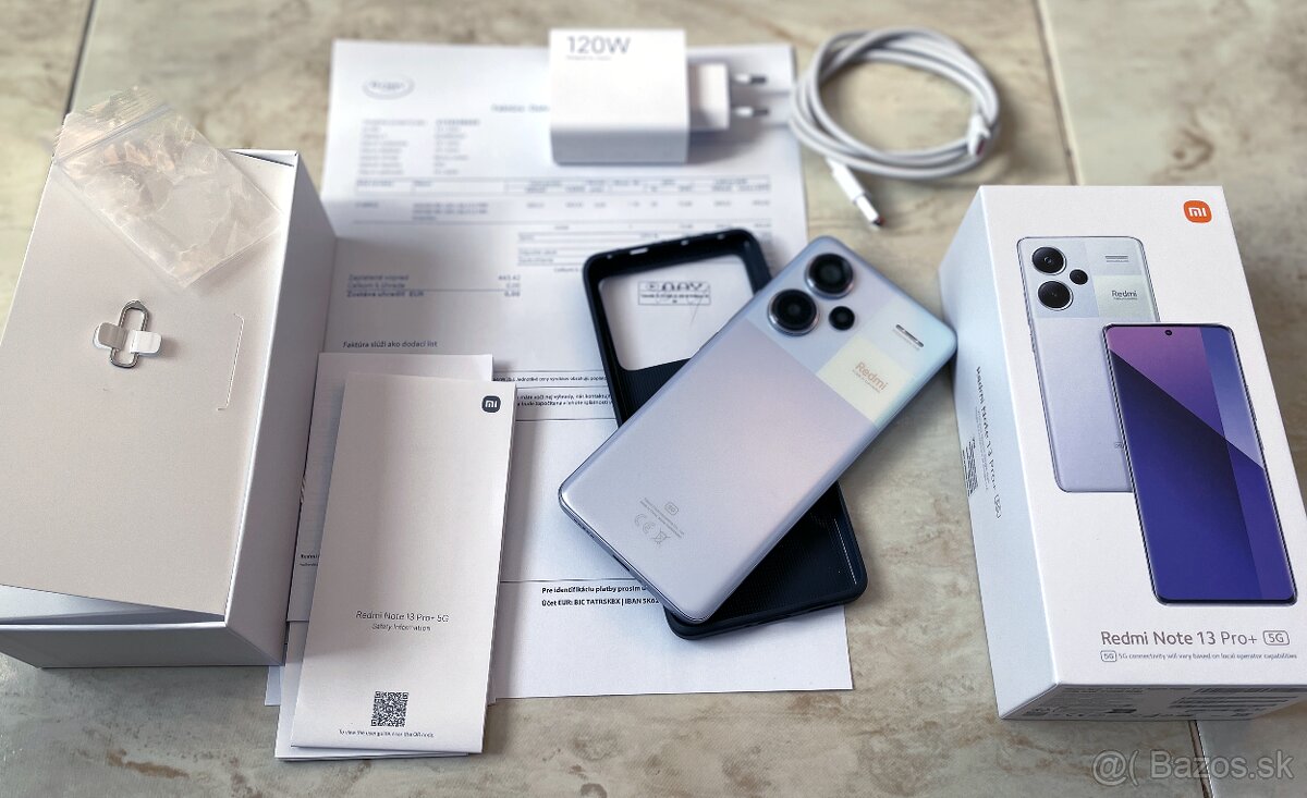 Xiaomi Note 13 Pro+ 5G 12+512GB, TOP stav, záruka 1/2026