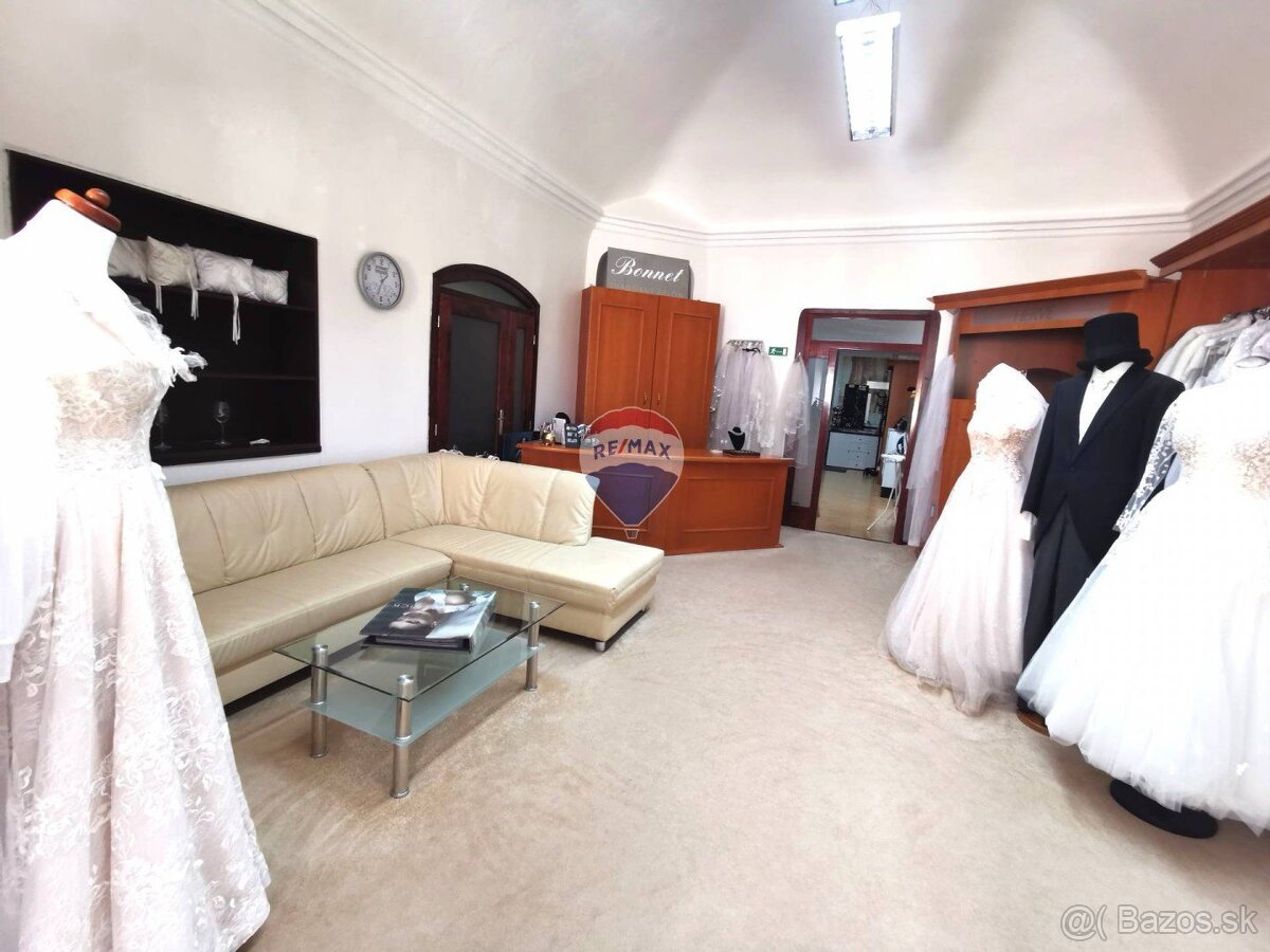 Prenájom obchodné priestory, 75m2, svadobný salón, Hlavná ul