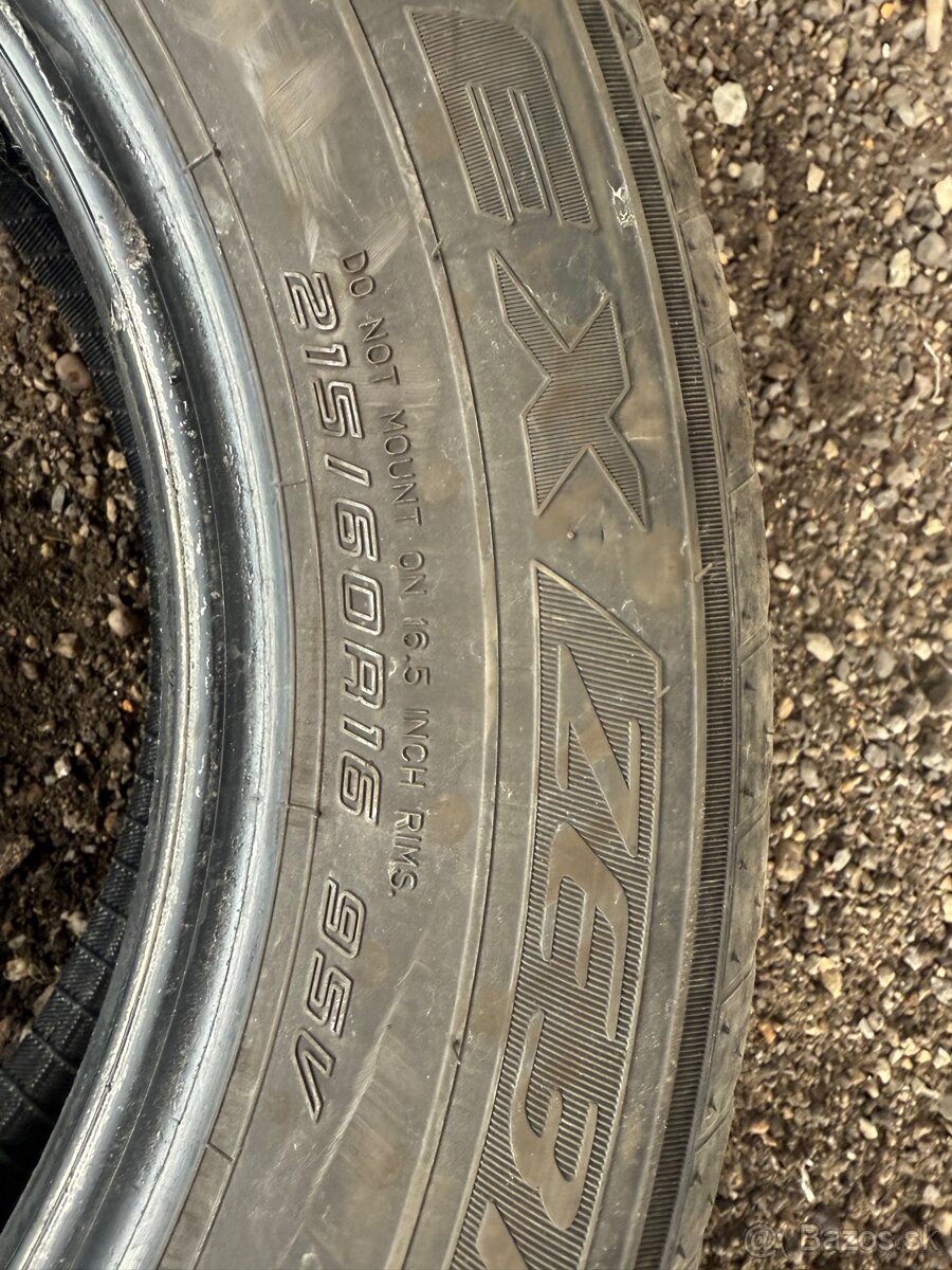 Predám letné pneu falken 215/60 r16 4ks