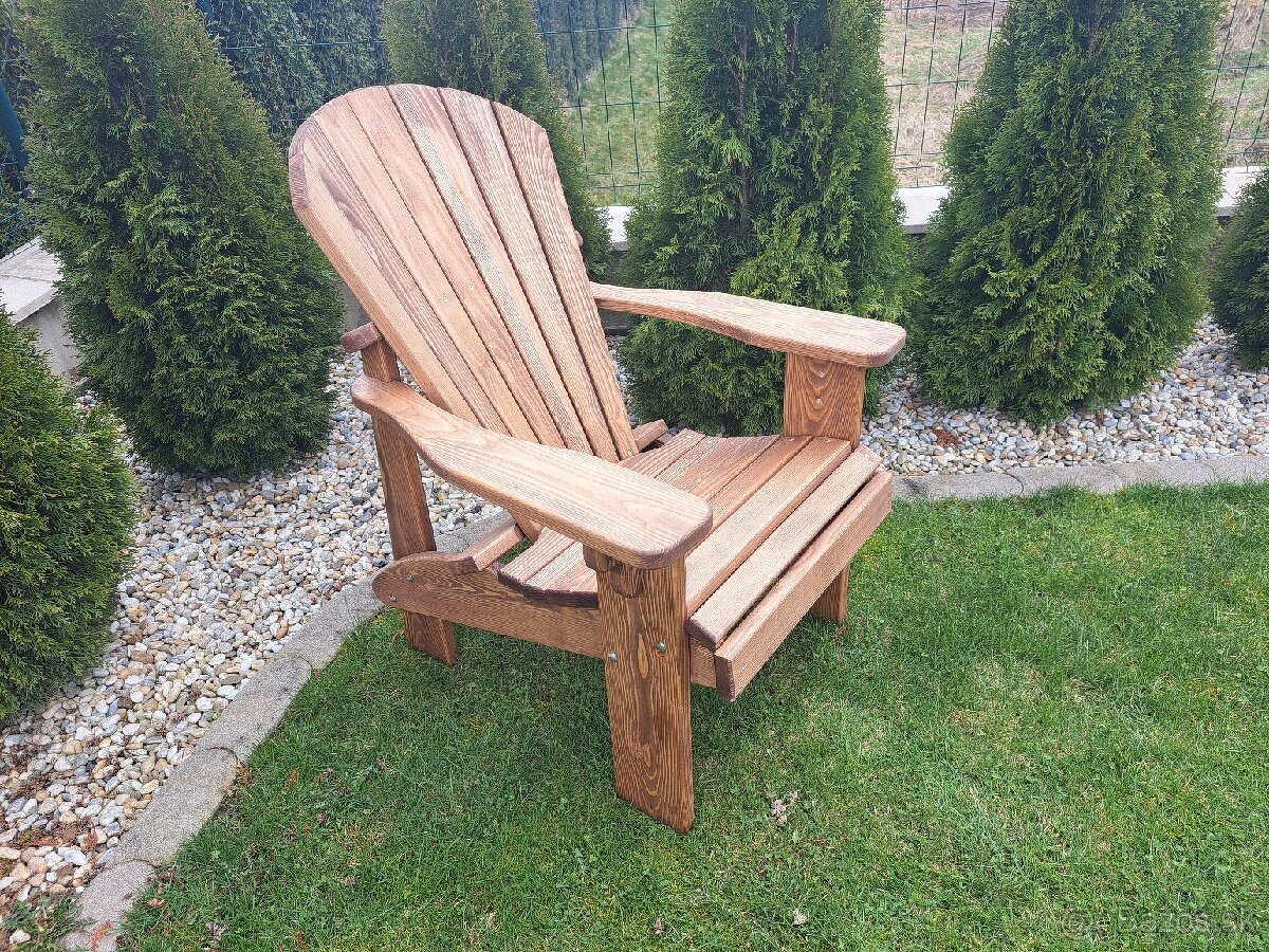 Záhradné sedenie, Lavicka,Adirondack,drevené kreslo z masívu