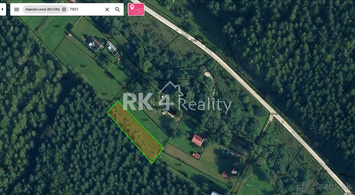 RK4 - POZEMOK POD LESOM V RAJECKEJ LESNEJ