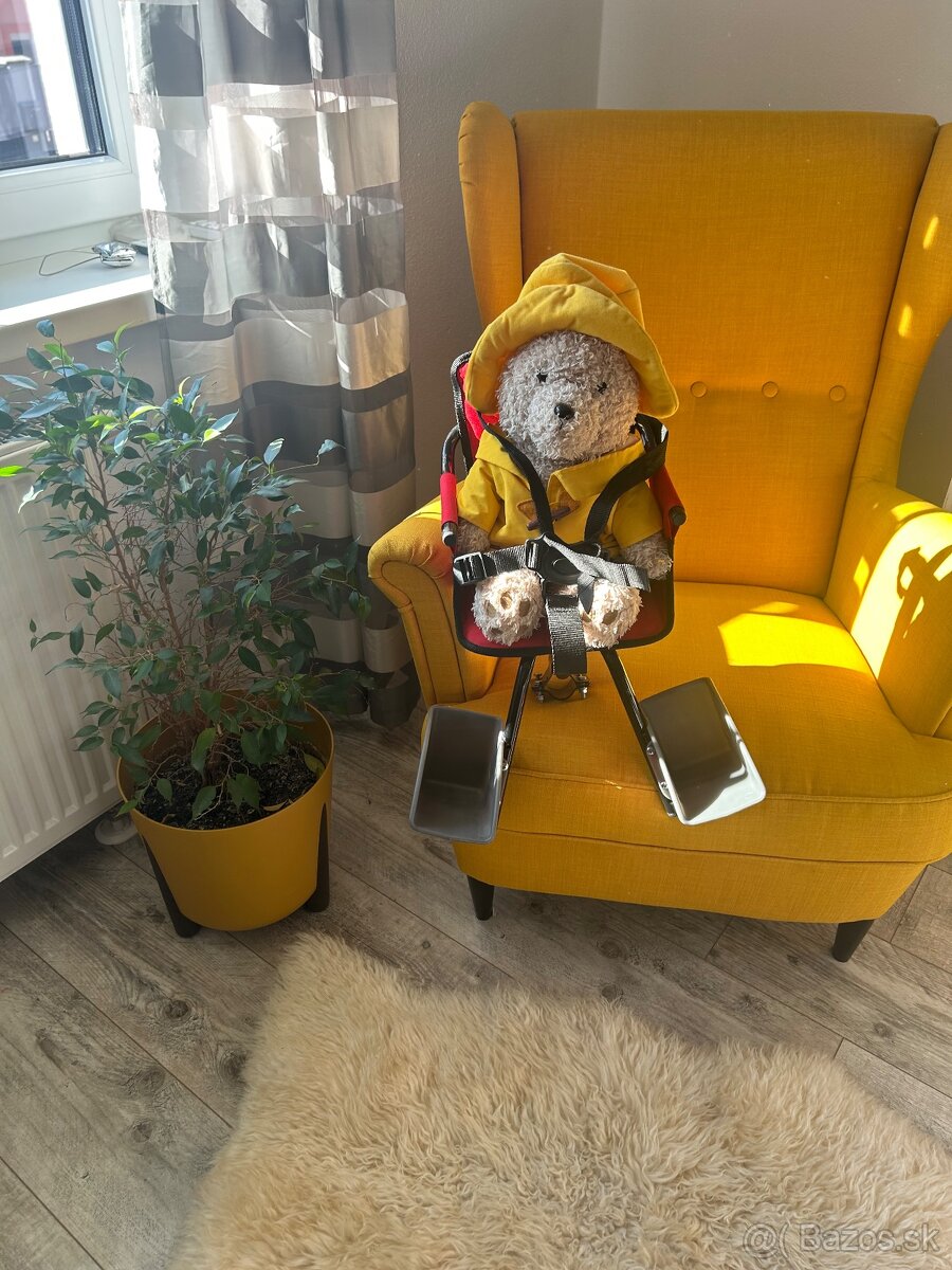 Detská sedačka na bicykel + chrániče na nôžky grátis