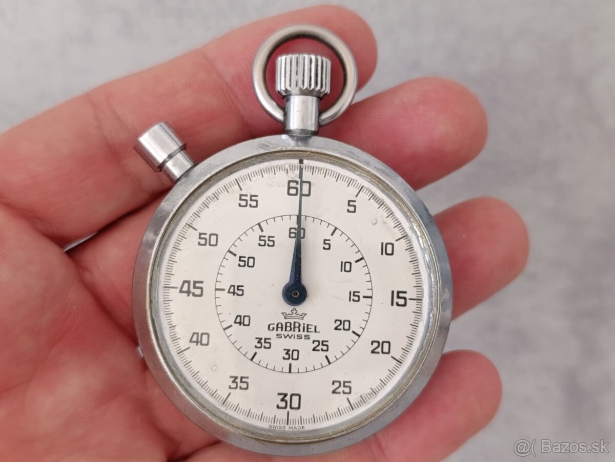 Staré švýcarské kapesní stopky Lemania GABRIEL