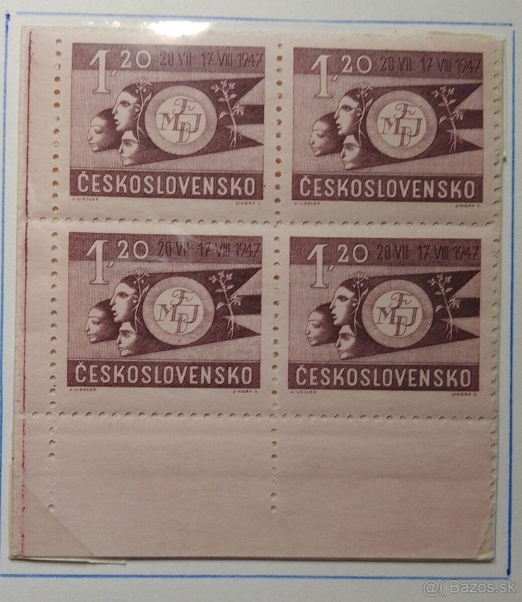 Československo 1947 Svetovy festival mladeže
