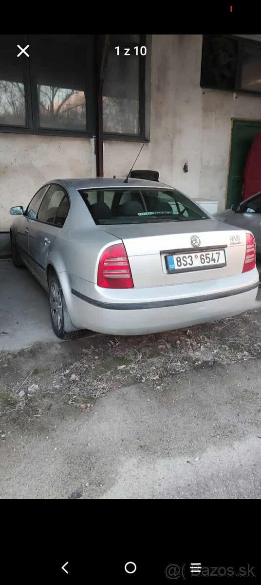 ROZPREDAM ŠKODA. SUPERB. 1 1.9TDI 96KW