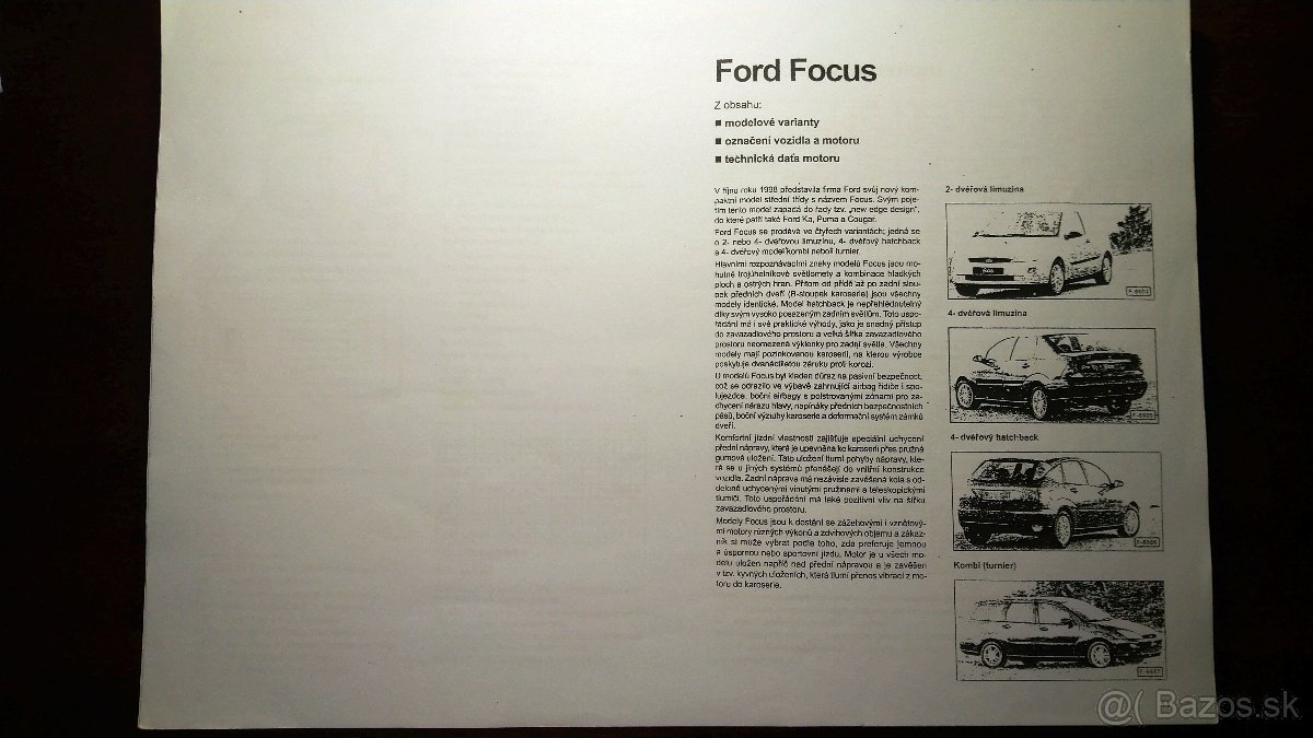 Ford focus 1998-2004 ""Jak na to"" kniha opravy údržba