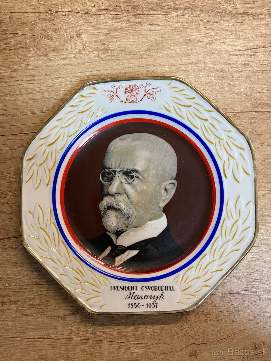 Starý tanier T.G. Masaryk