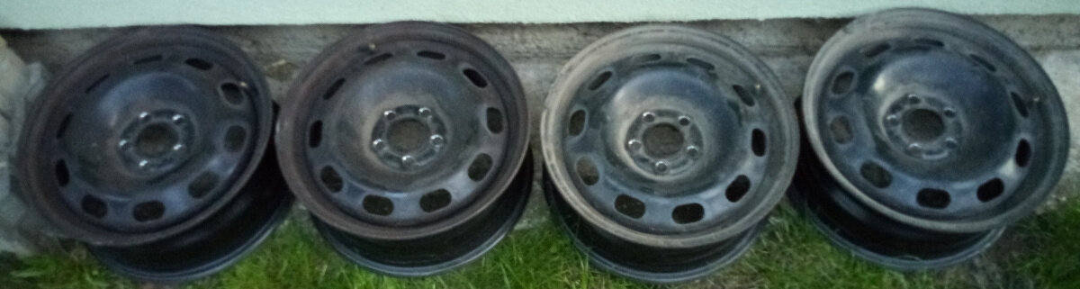 Predám plechové disky 15" 5x100