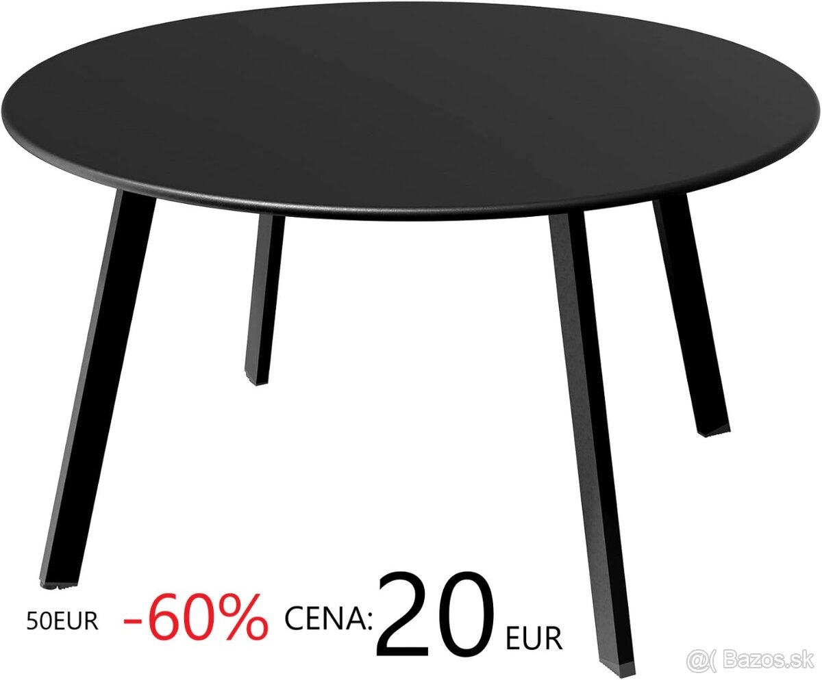 Veľký okrúhly vonkajší konferenčný stolík
