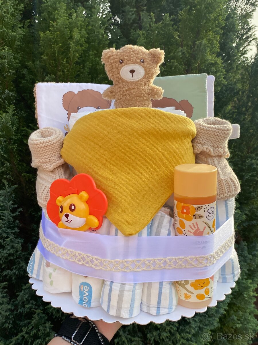 Plienková torta s knizockou 📖🧸