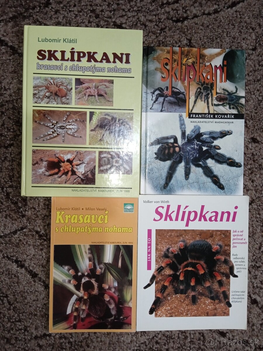 Knihy o pavúkoch vtáčkaroch (- sklípkanoch)