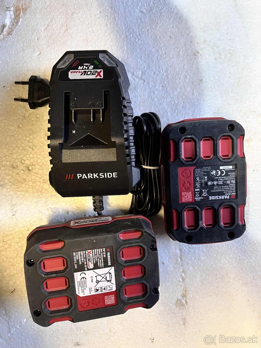 predam baterie a nabijacku Parkside