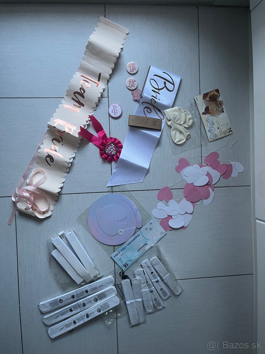 Vyzdoba na rozlucku so slobodou, svadbou, bride to be