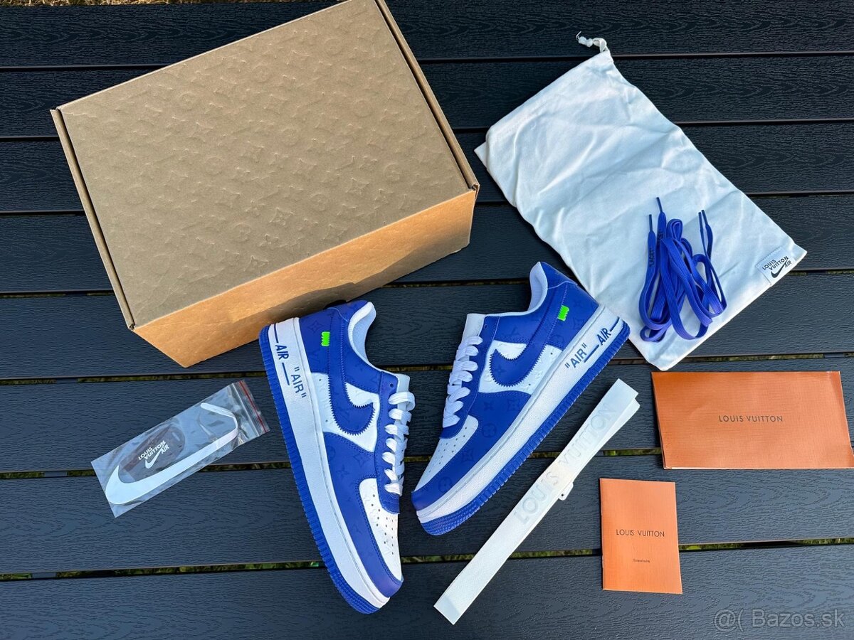 NIKE AIR FORCE 1 LOW LOUIS VUITTON VIRGIL ABLOH WHITE ROYAL