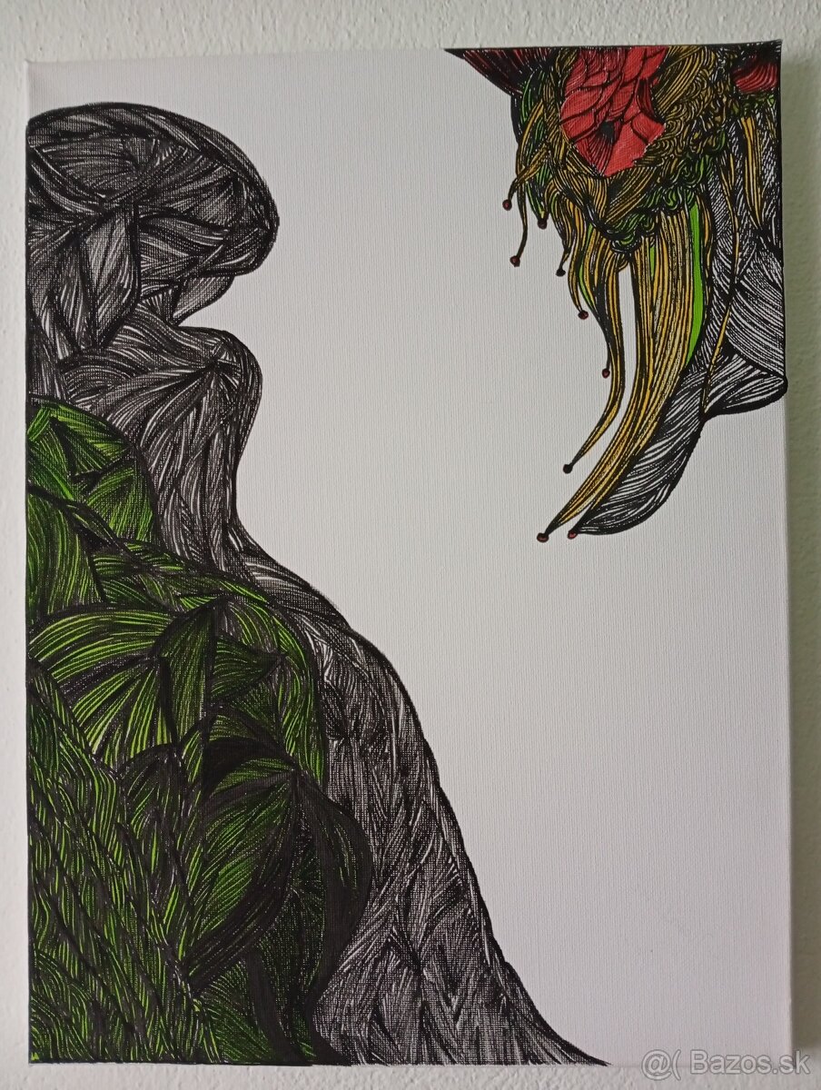 Ponúkam ručne maľovaný obraz