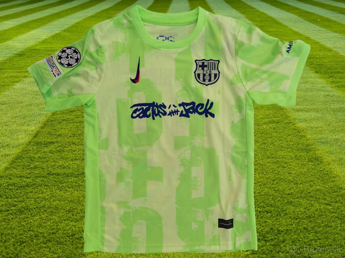 detský dres Raphinha #11 Travis Scott x Cactus Jack green