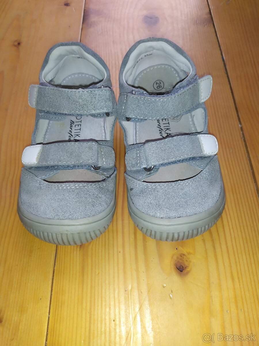 Sandálky - protetika barefoot meryl blue - veľkosť 26