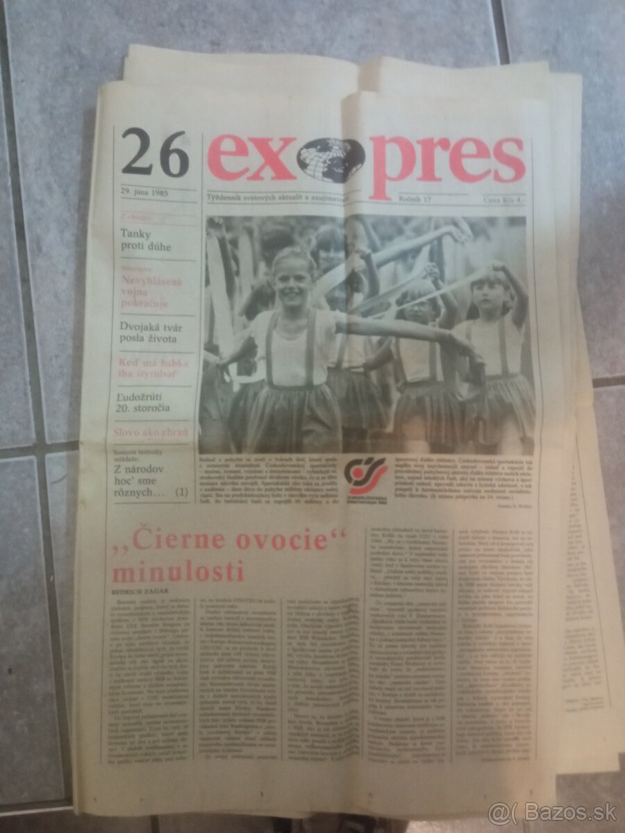Staré noviny expres 1985