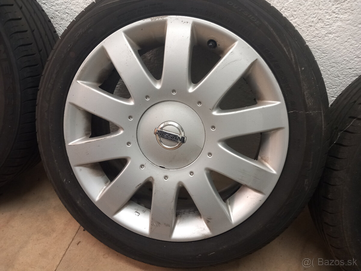 5x114.3 R17 ET45 Nissan 215/50R17