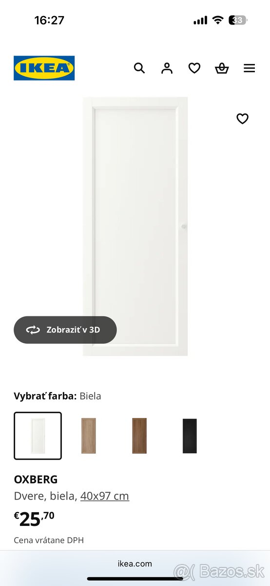 Ikea dvere OXBERG
