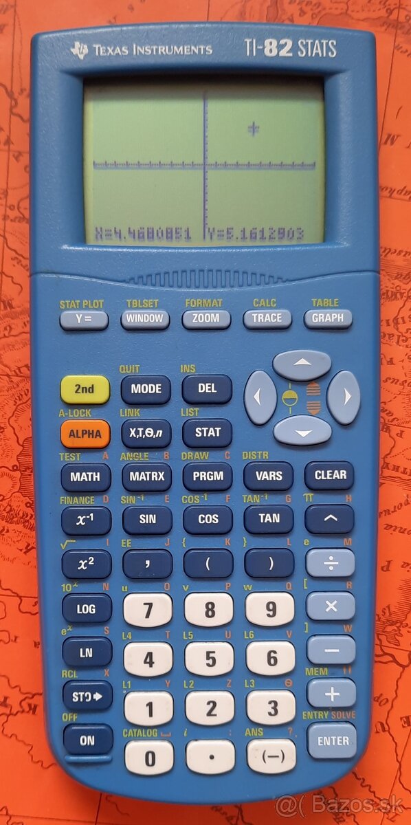 Program. kalkulátor Texas Instruments TI-82 STATS