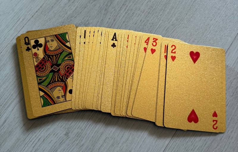 Vodeodolné hracie karty