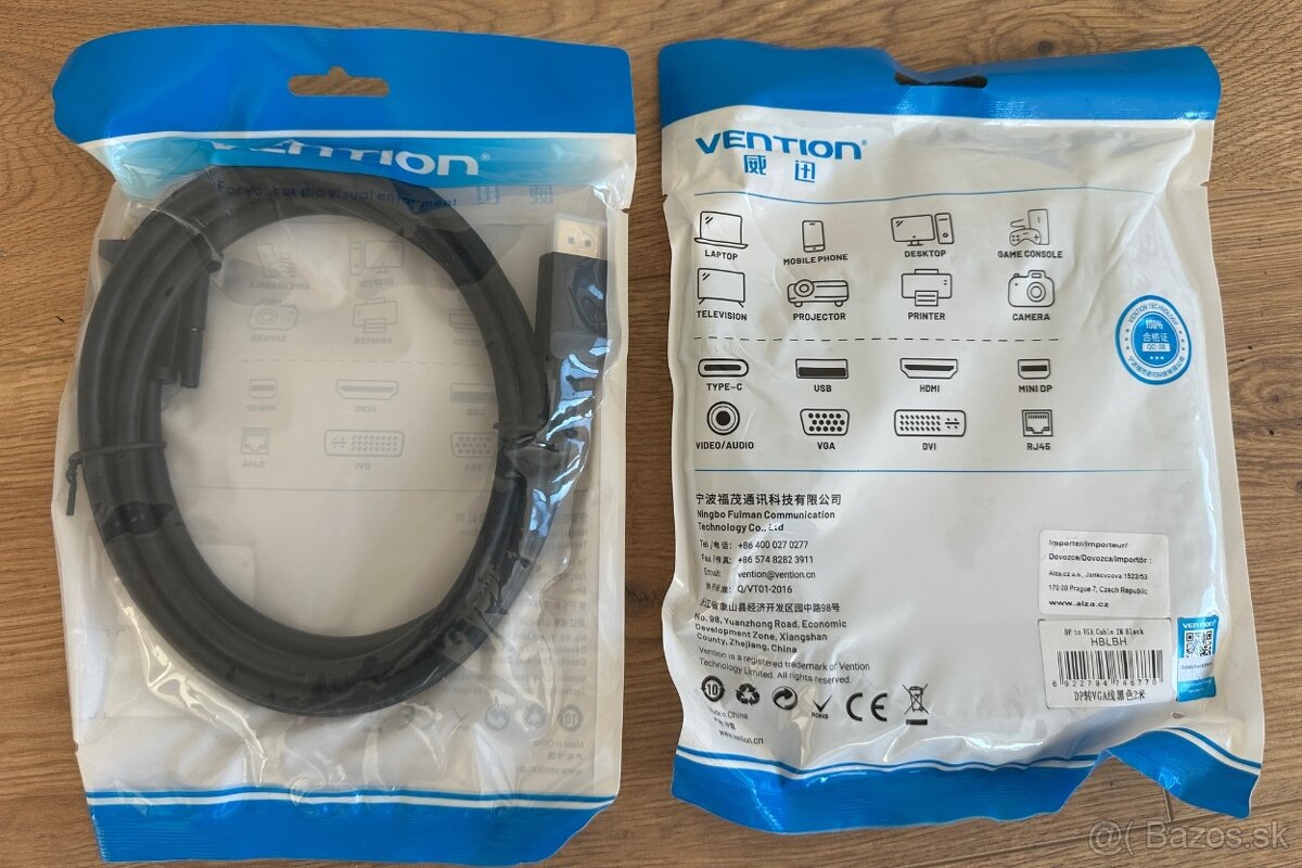 Vention DP to VGA 2m