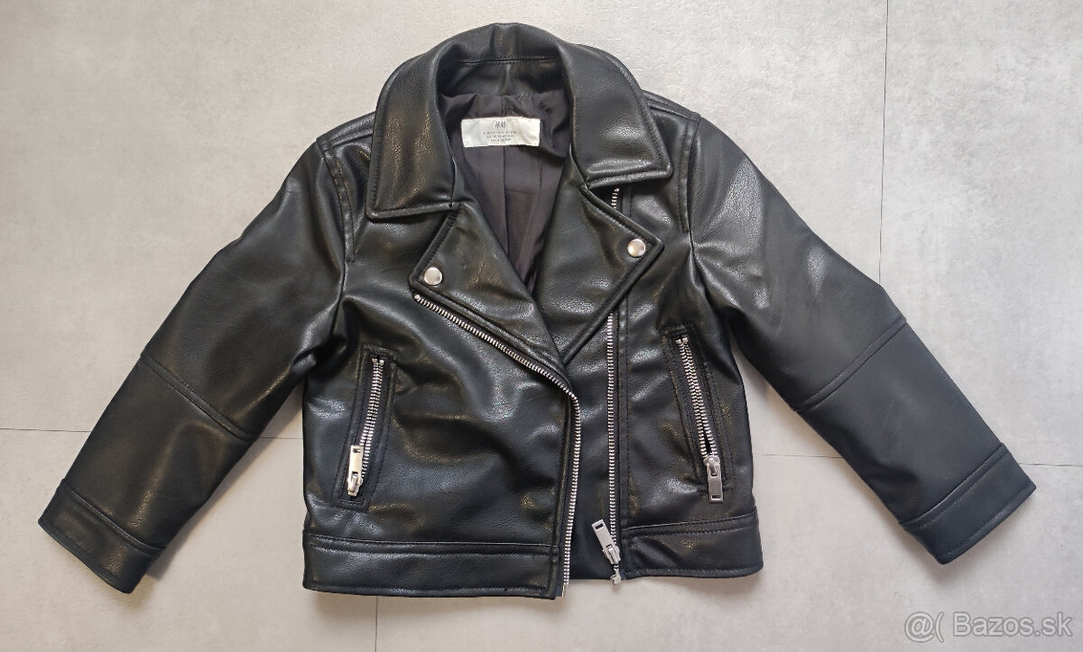 H&M koženná bunda 104