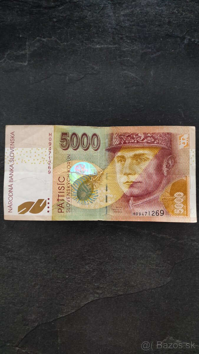 Slovenská bankovka 5000 SK