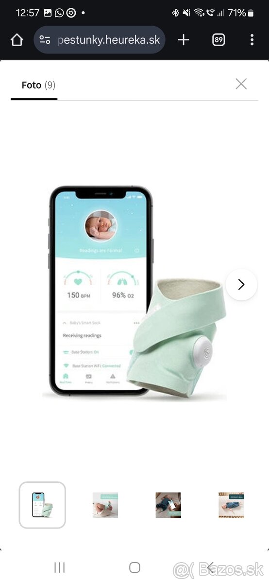 Owlet Smart Sock 3 Original Mint