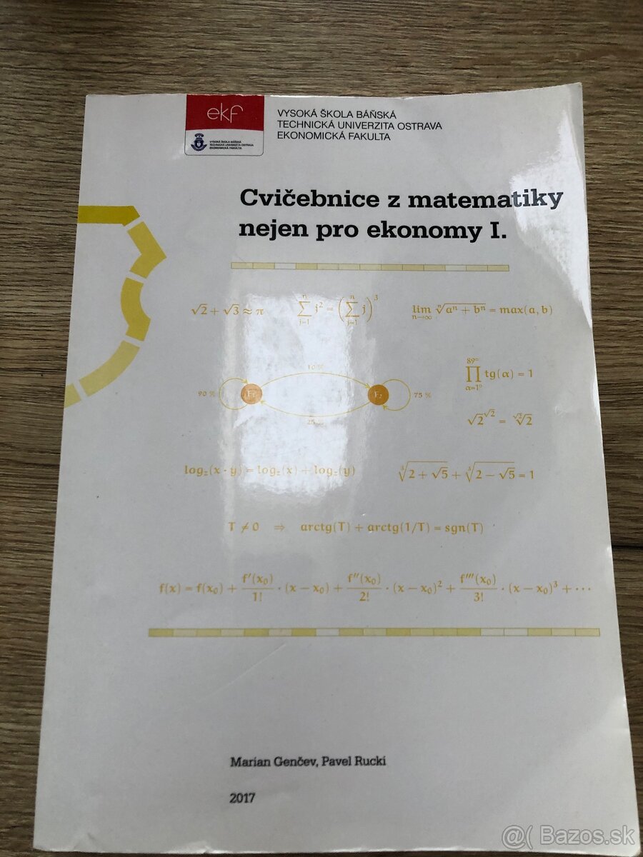 Cvičebnice z matematiky nejen ro ekonomy I.