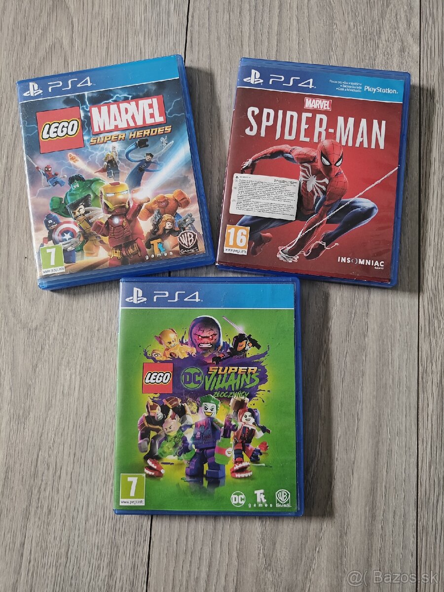 LEGO & Spiderman hry na PS4
