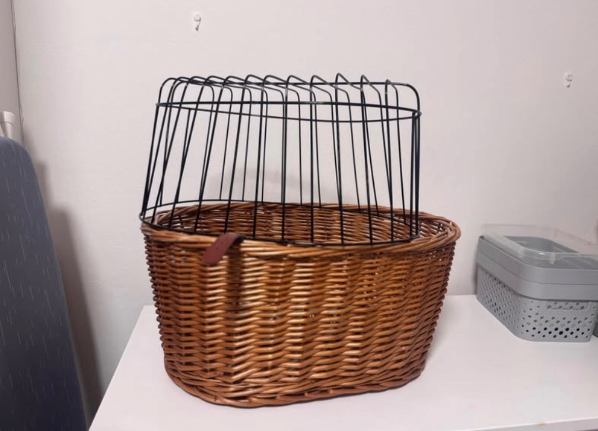 Košík pre psa na bicykel