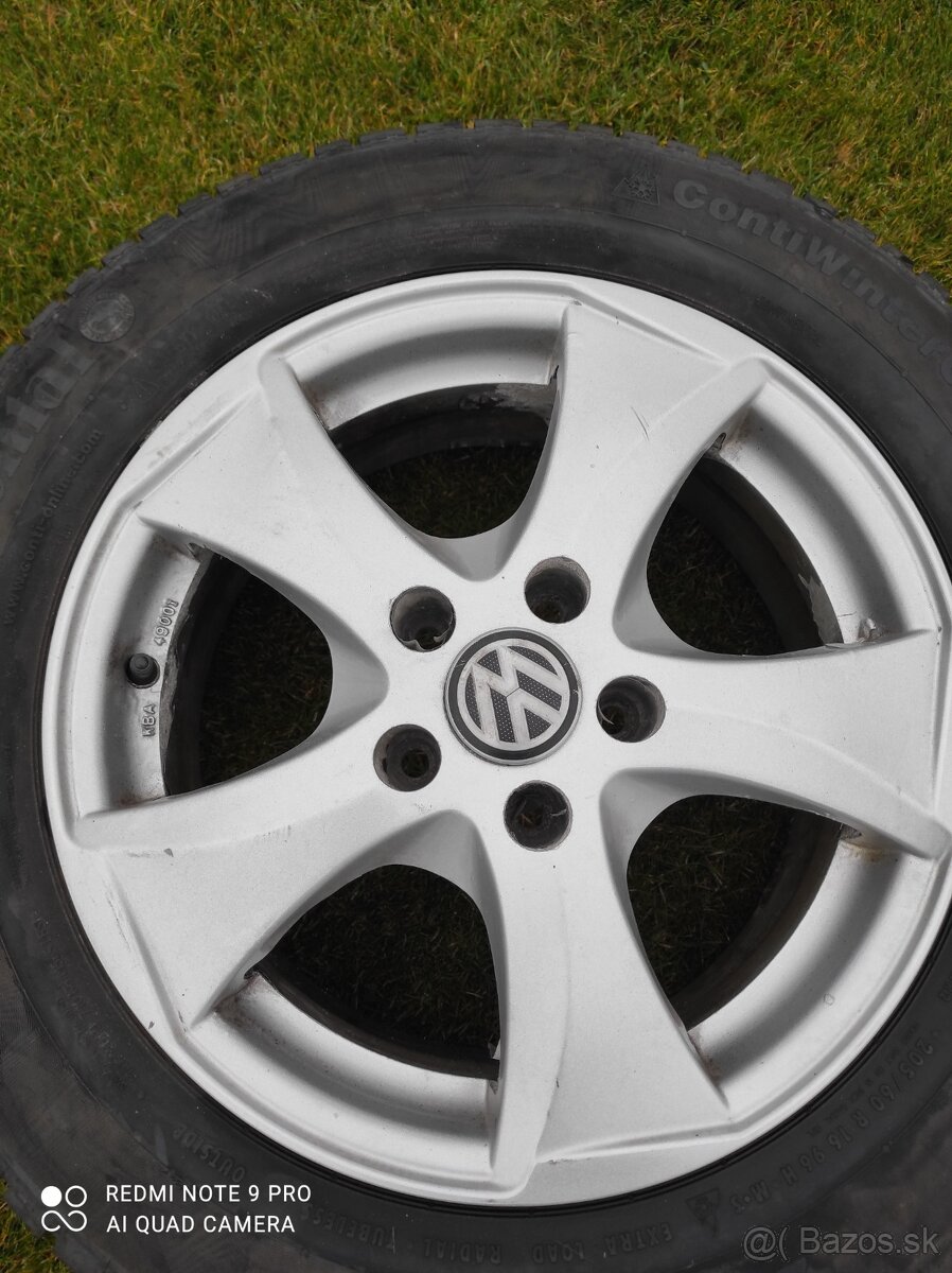 5x112 r16+zimné 205/60 r16  Vw, Skoda