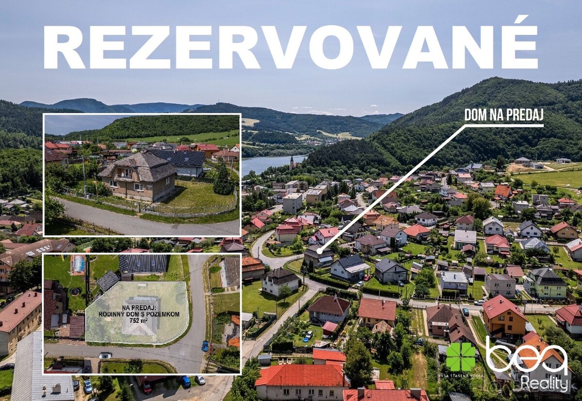 REZERVOVANÉ: Rodinný poschodový dom Margecany, okr. Gelnica