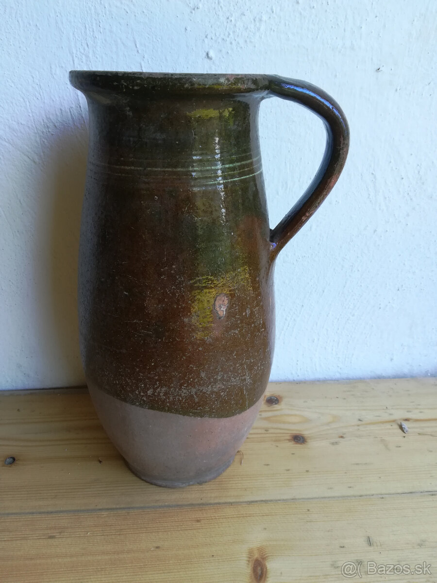 hlineny krčah, stara keramika