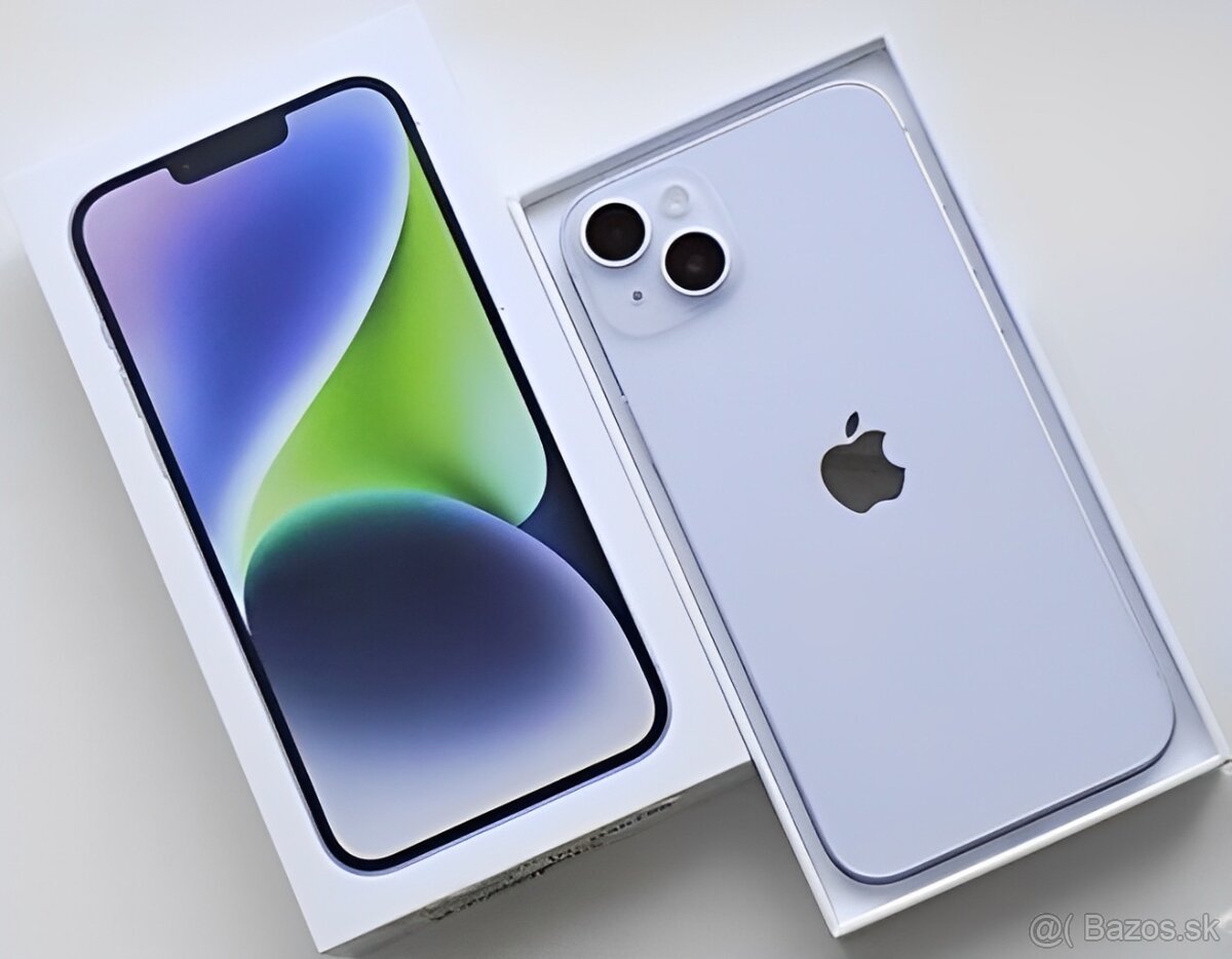 iPhone 14 Purple BATERIE 100% TOP