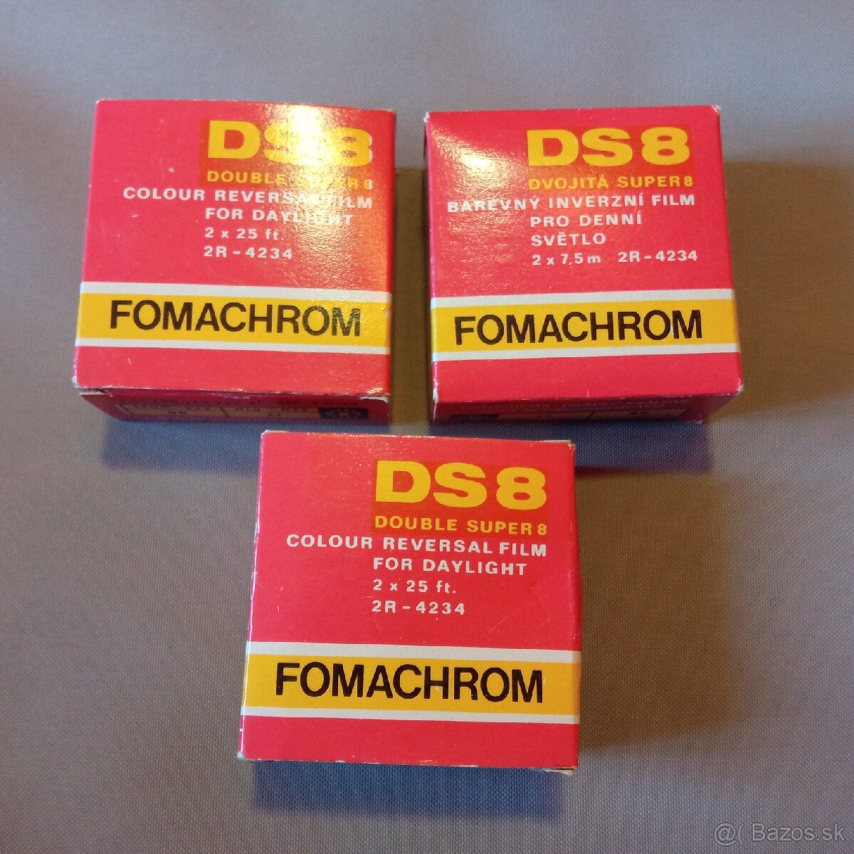 8mm Fomachrom DS8 filmy nepoužité