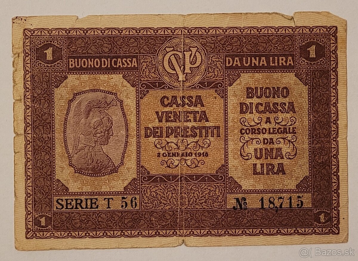 1 Lira Taliansko 1918