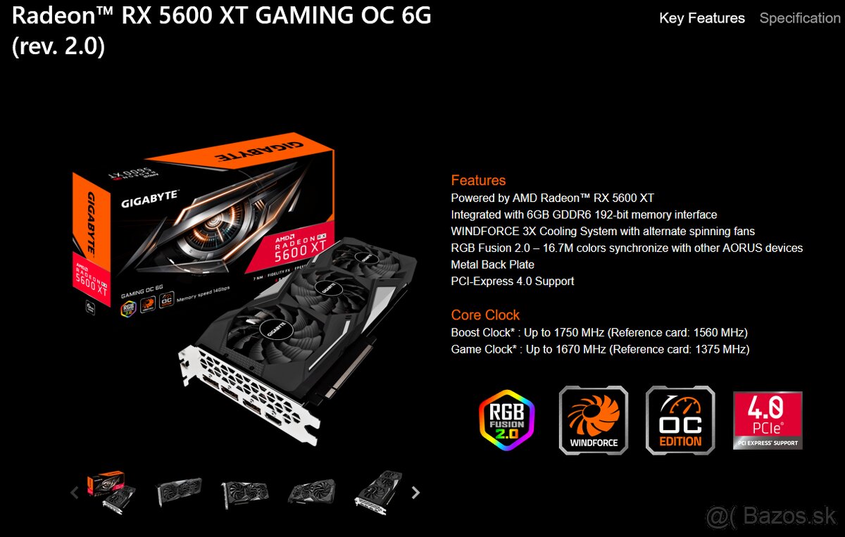 Gigabyte AMD Radeon RX 5600 XT