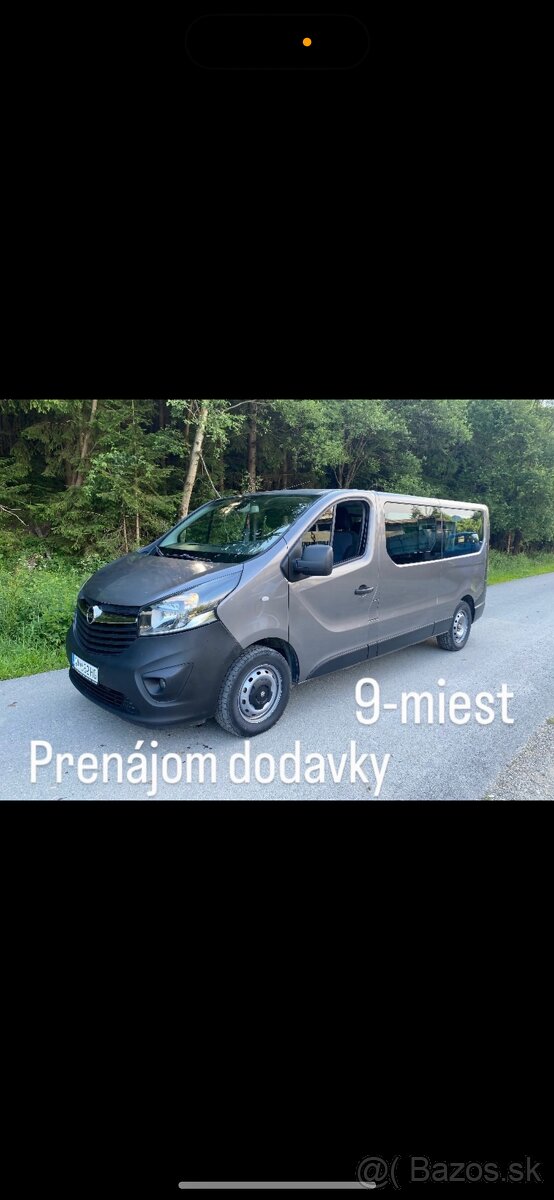 Prenájom dodavky, požicovna dodavky 9-miesta