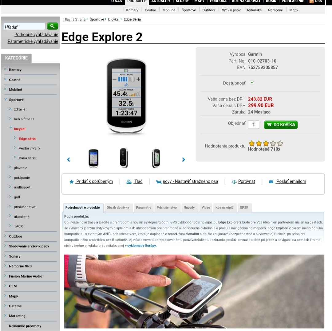 Garmin explore 2, garmin radar 515 nove
