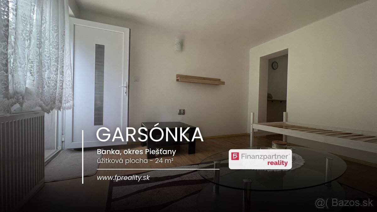 Prenájom, garsónka, Banka, Piešťany