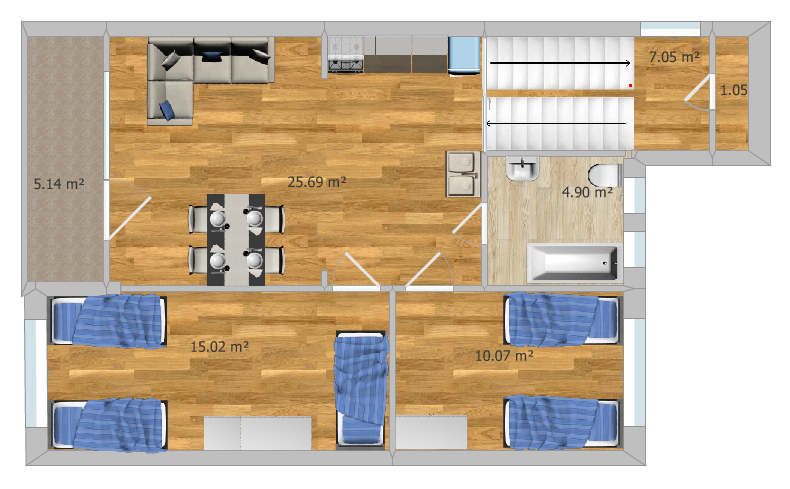 Dlhodobý prenájom - 3 izb. byt ZVOLEN SEKIER